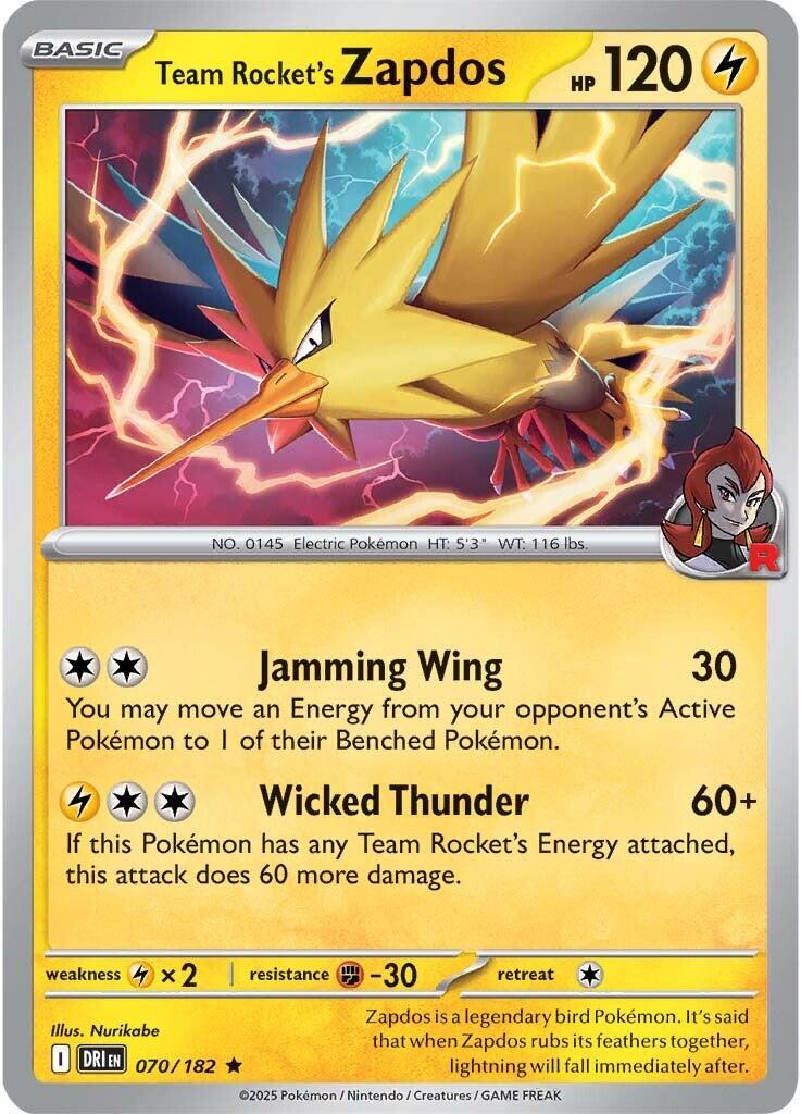 Team Rocket's Zapdos (Destined Rivals Stamp), Miscellaneous Cards & Products