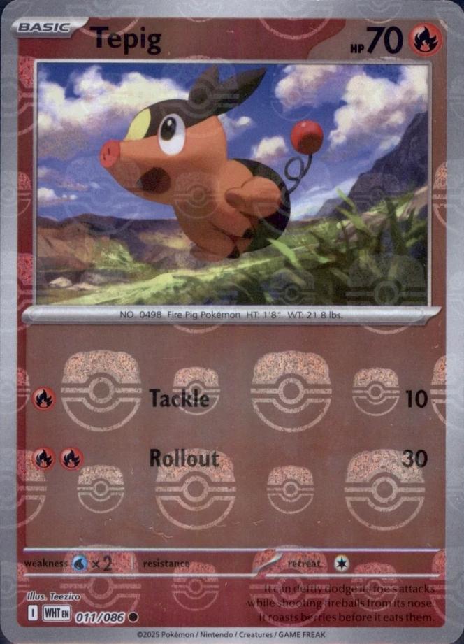 Tepig (Master Ball Pattern), White Flare
