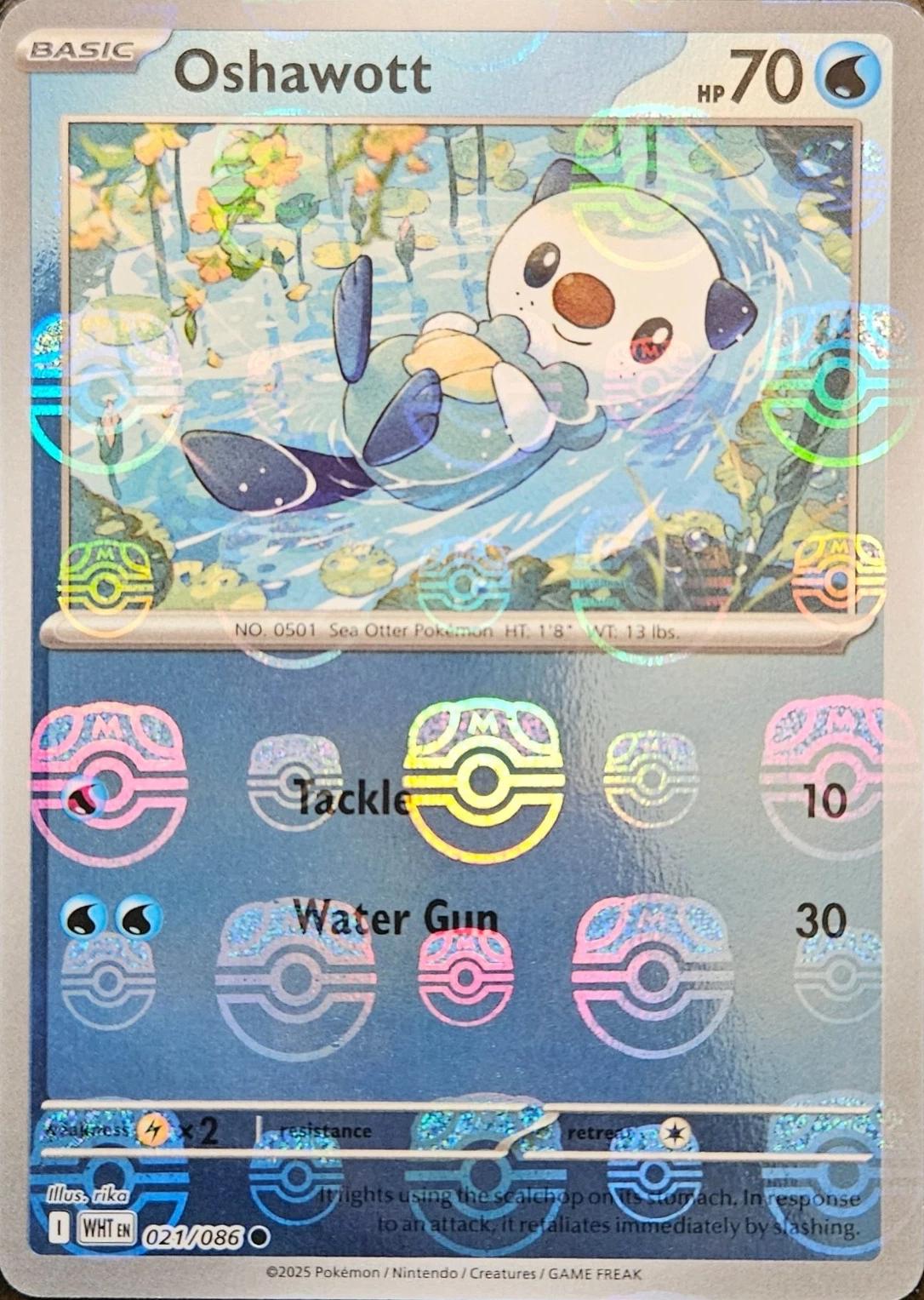 Oshawott (Master Ball Pattern), White Flare