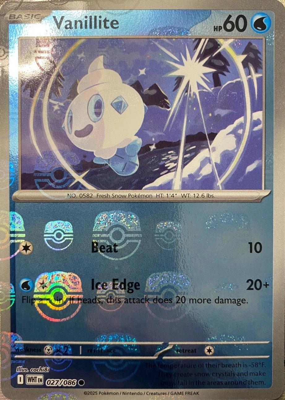 Vanillite (Master Ball Pattern), White Flare
