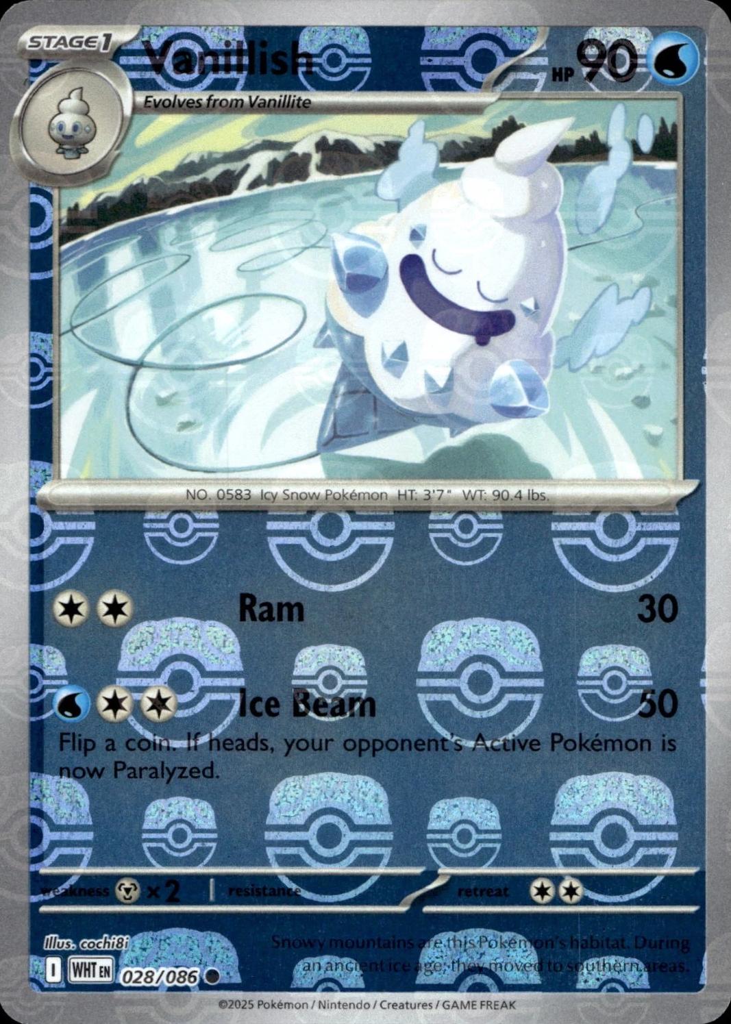 Vanillish (Master Ball Pattern), White Flare