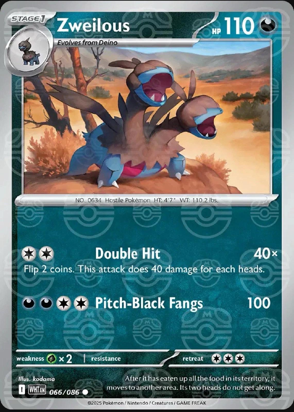 Zweilous (Master Ball Pattern), White Flare