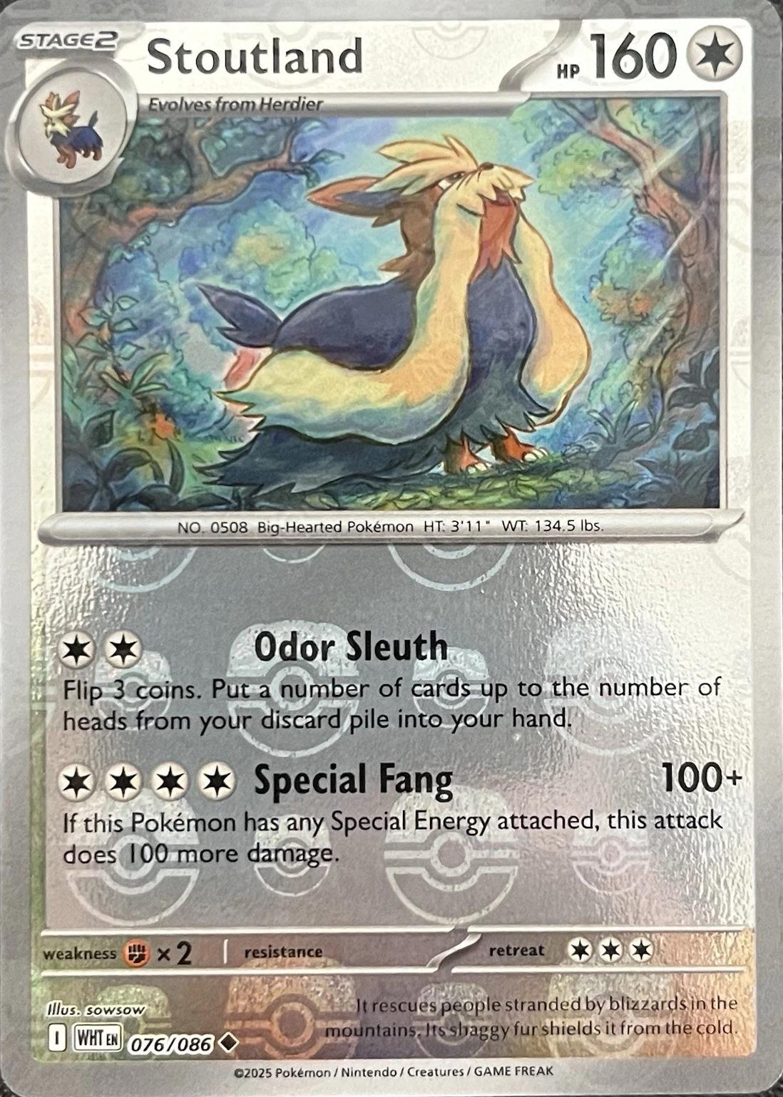 Stoutland (Master Ball Pattern), White Flare