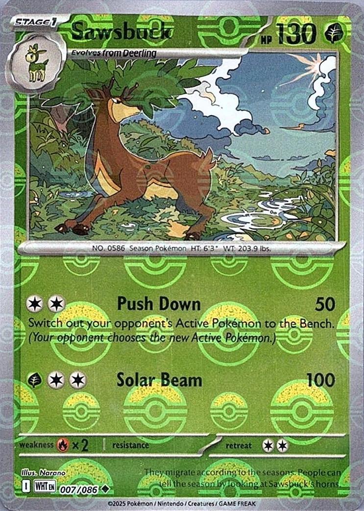 Sawsbuck (Poke Ball Pattern), White Flare