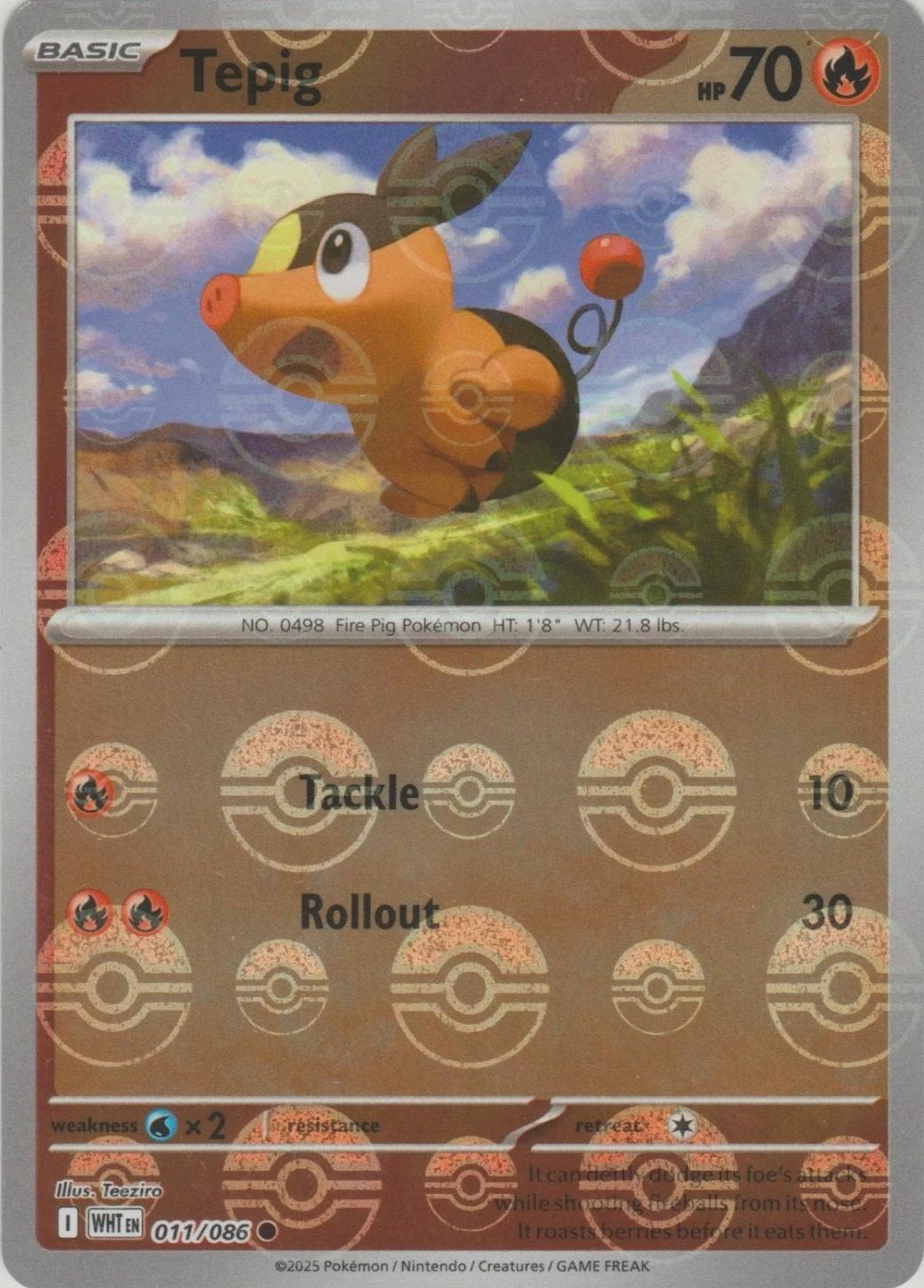 Tepig (Poke Ball Pattern), White Flare