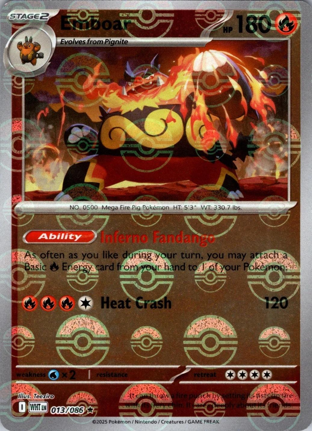Emboar (Poke Ball Pattern), White Flare