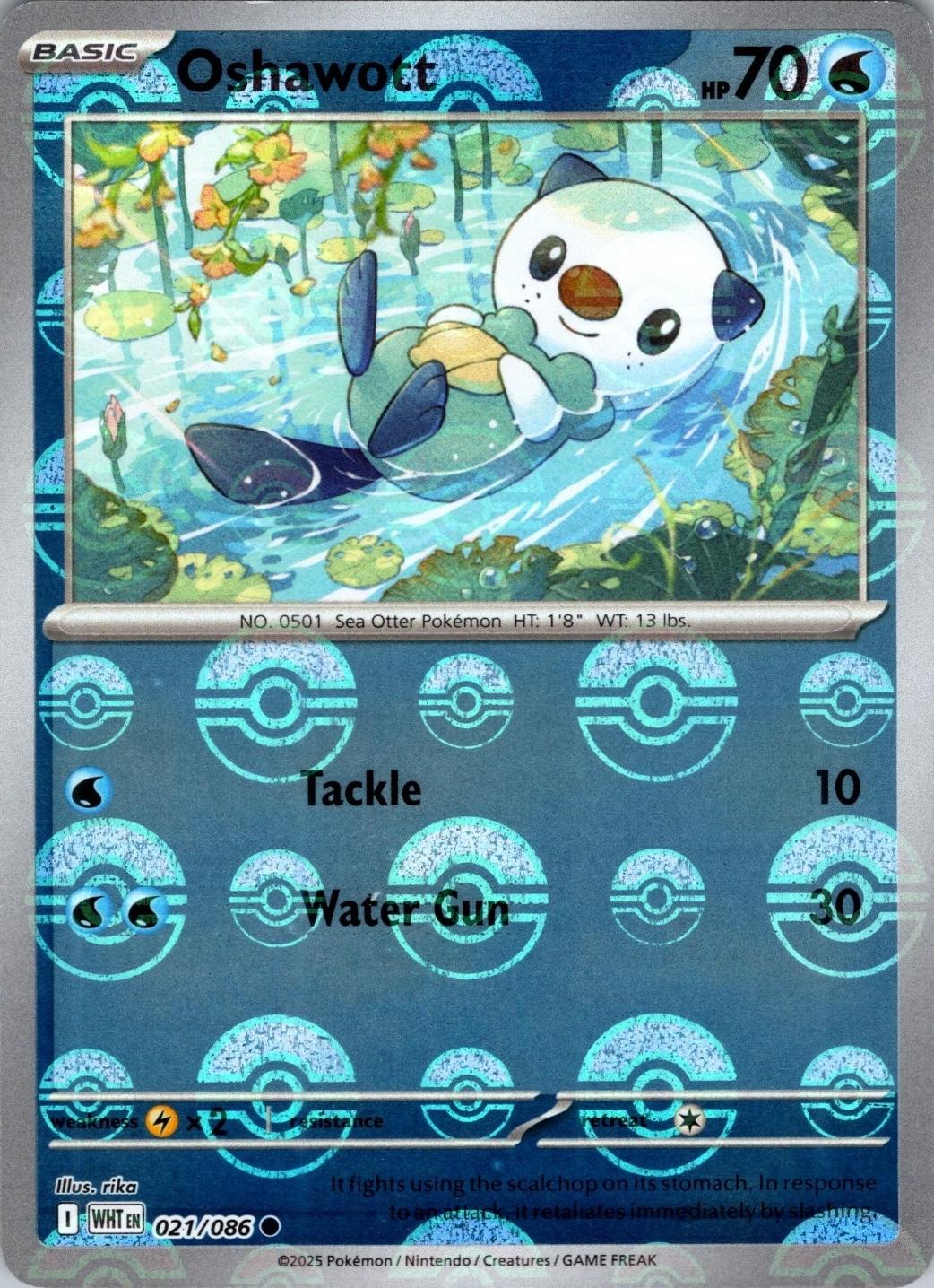 Oshawott (Poke Ball Pattern), White Flare