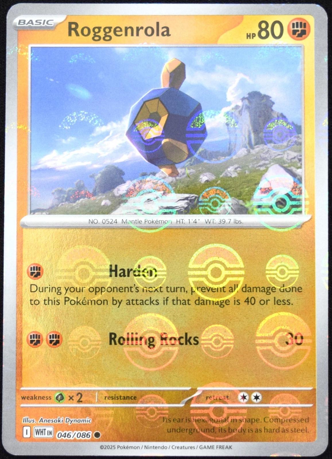 Roggenrola (Poke Ball Pattern), White Flare