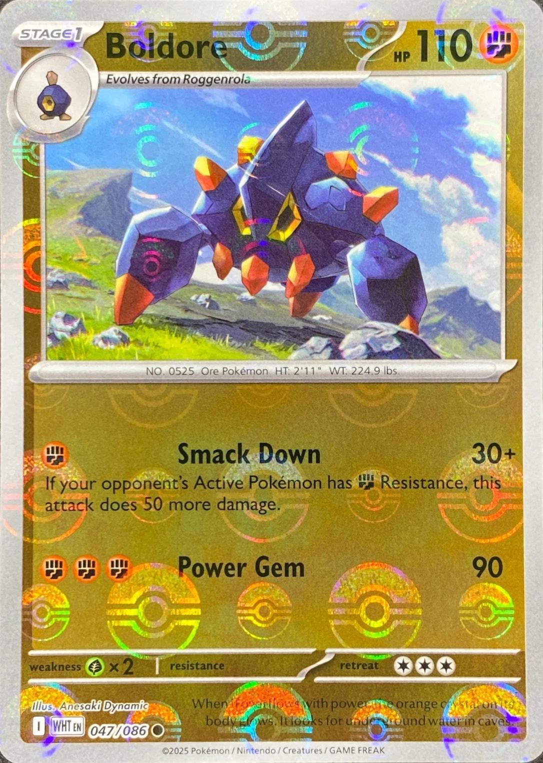 Boldore (Poke Ball Pattern), White Flare