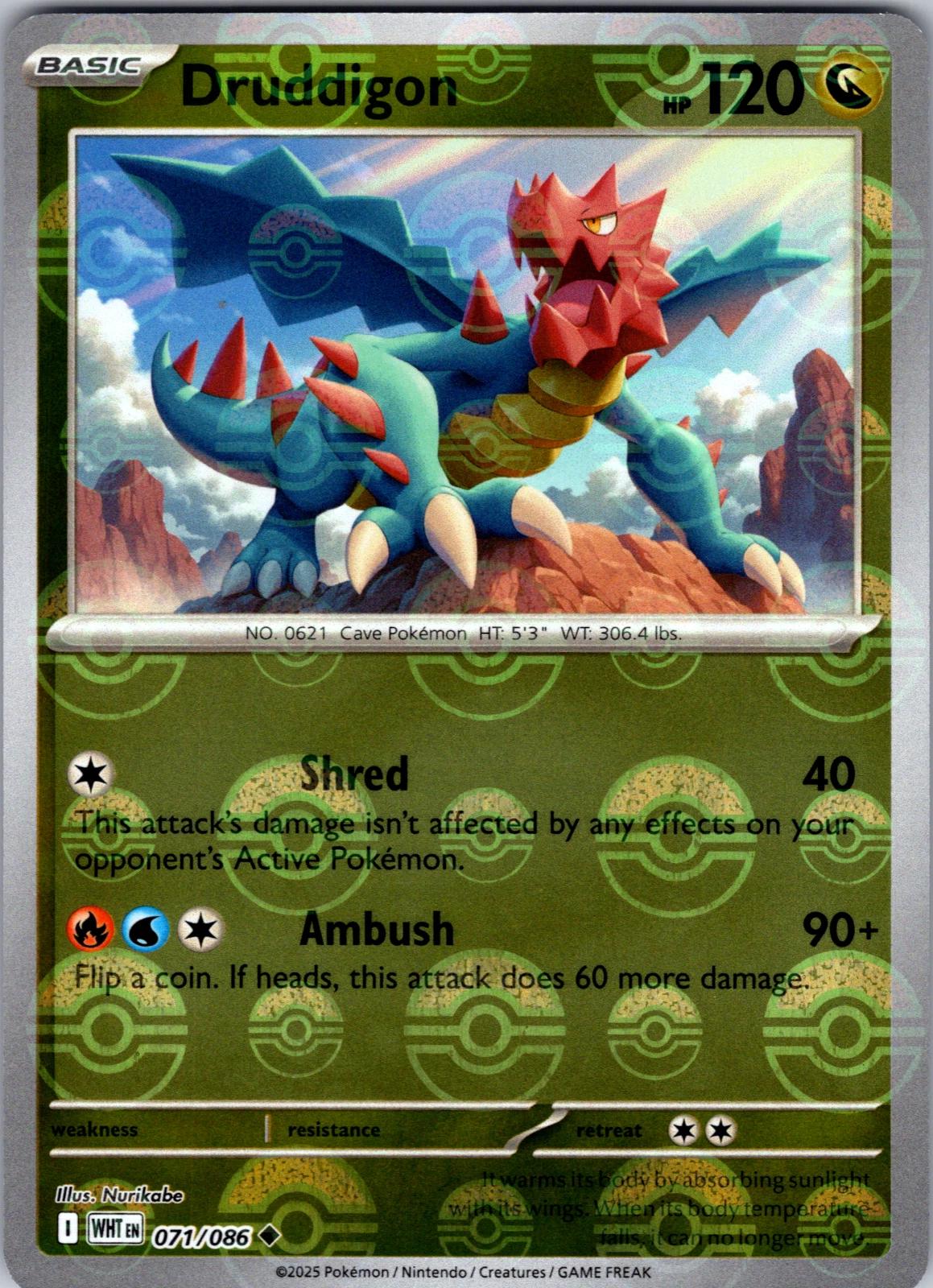 Druddigon (Poke Ball Pattern), White Flare