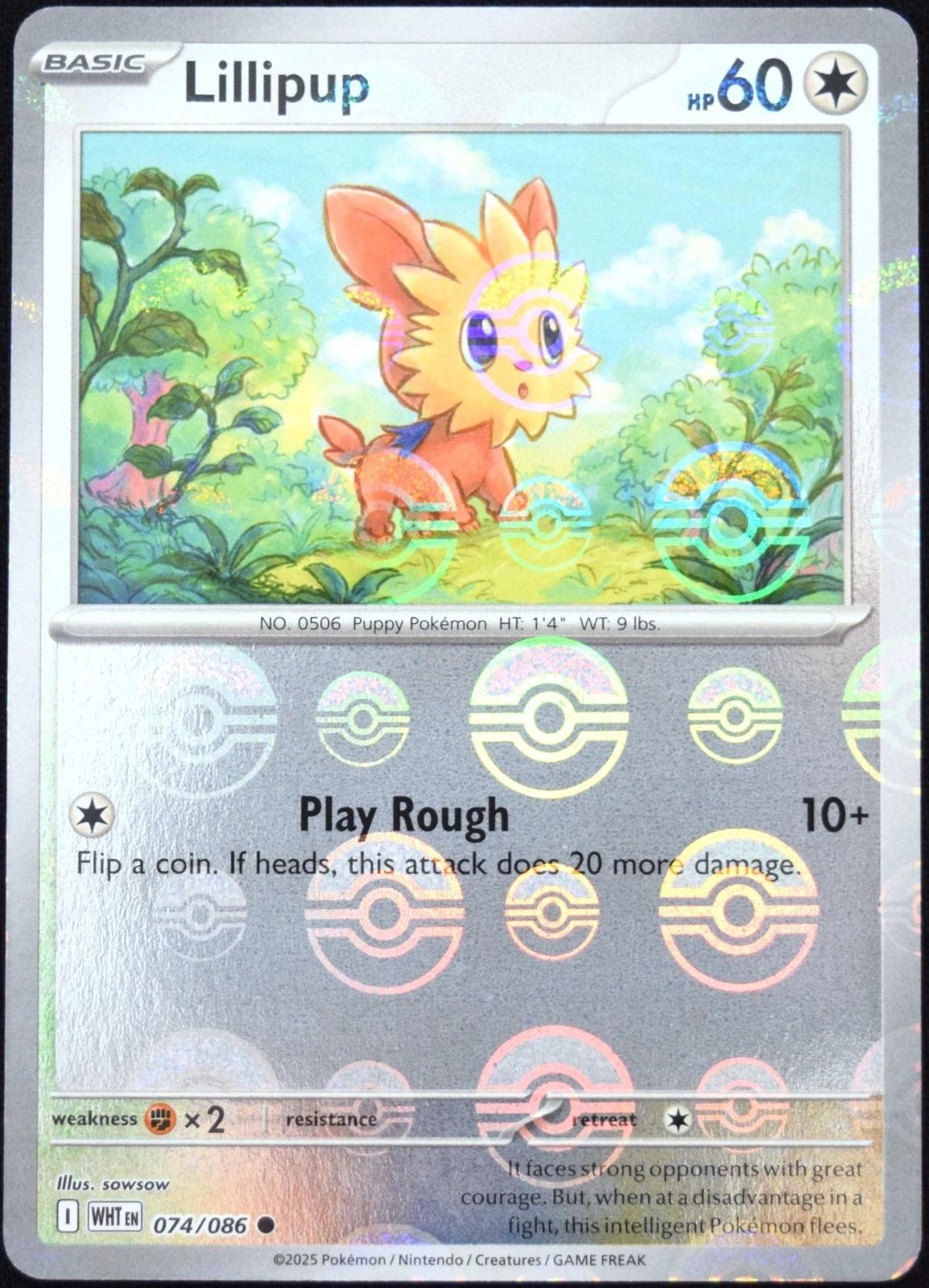 Lillipup (Poke Ball Pattern), White Flare