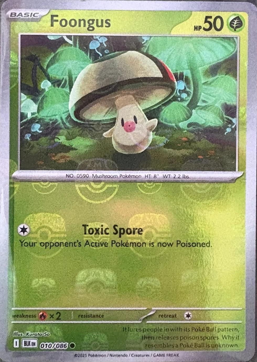 Foongus (Master Ball Pattern), Black Bolt