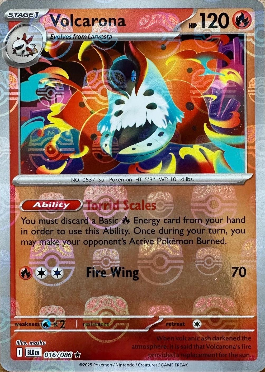 Volcarona (Master Ball Pattern), Black Bolt