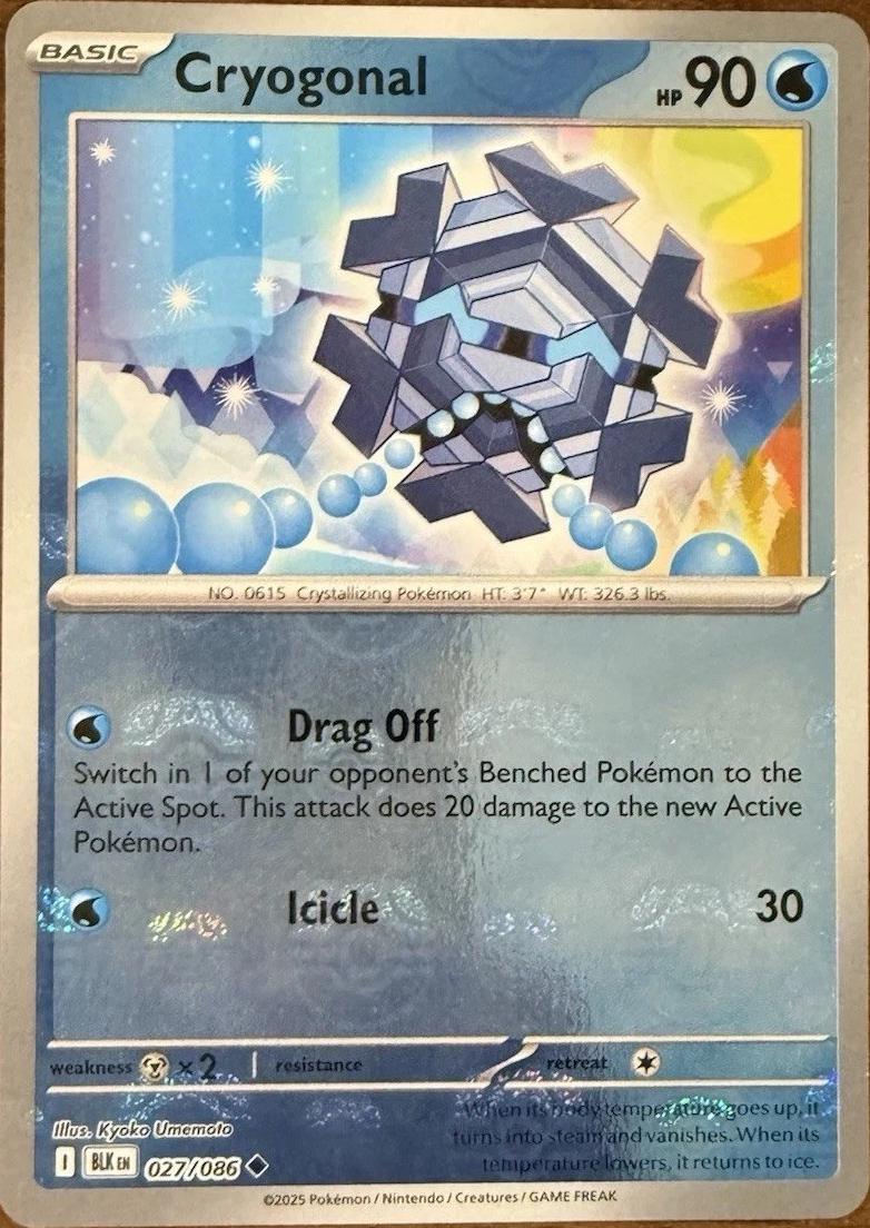 Cryogonal (Master Ball Pattern), Black Bolt