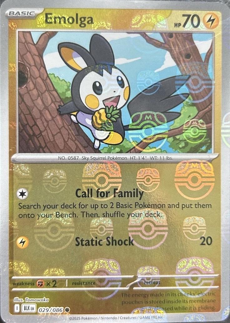 Emolga (Master Ball Pattern), Black Bolt