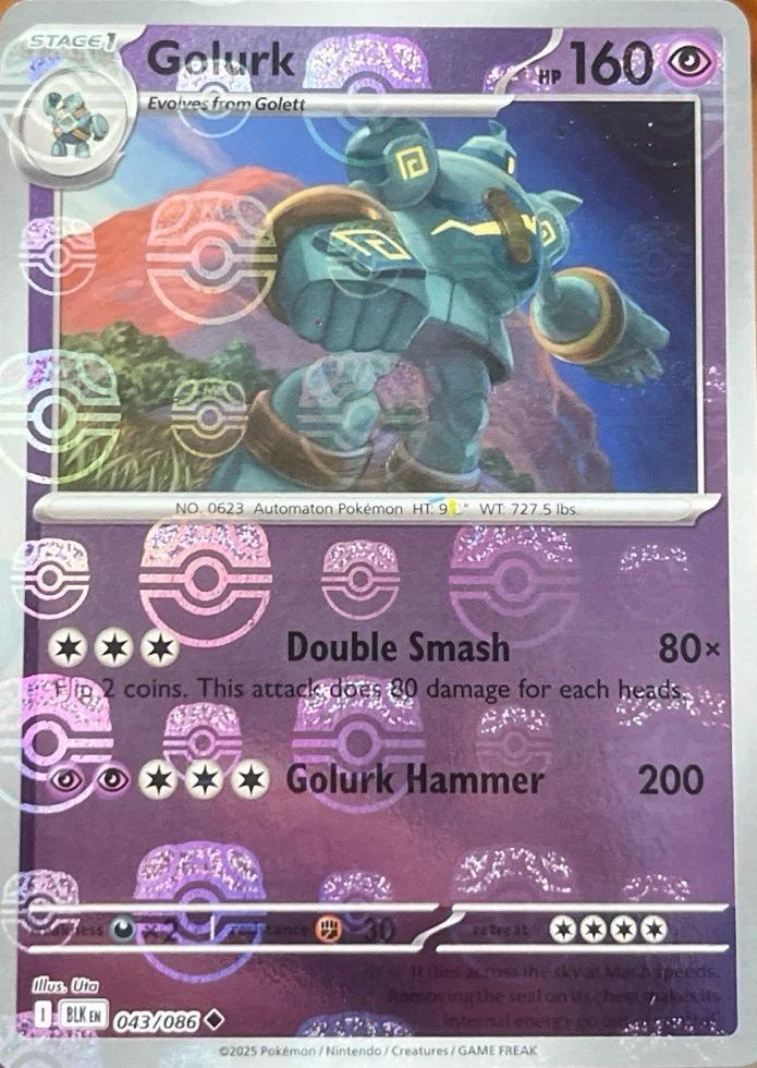 Golurk (Master Ball Pattern), Black Bolt