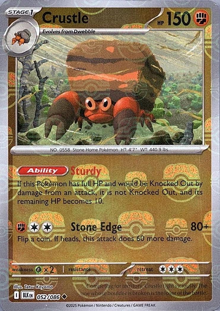 Crustle (Master Ball Pattern), Black Bolt