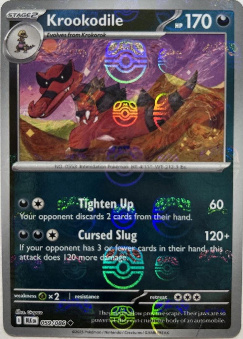 Krookodile (Master Ball Pattern), Black Bolt