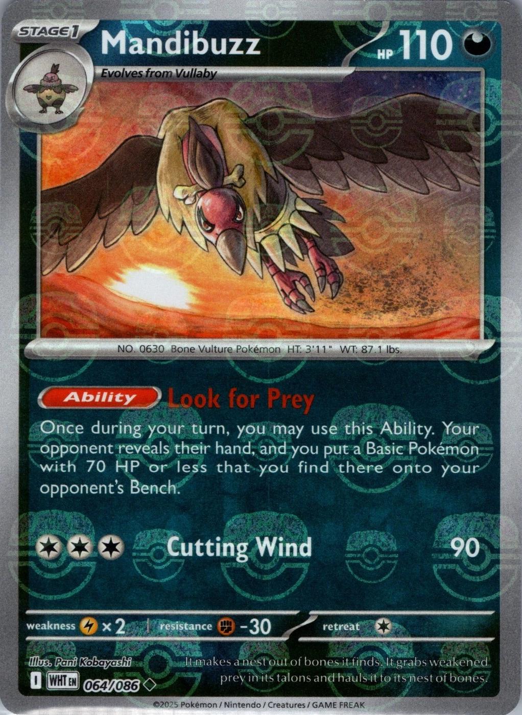 Mandibuzz (Master Ball Pattern), White Flare