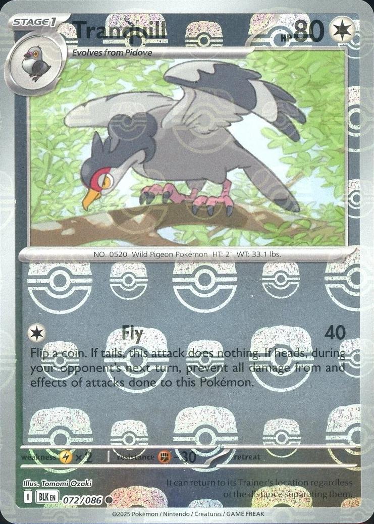 Tranquill (Master Ball Pattern), Black Bolt