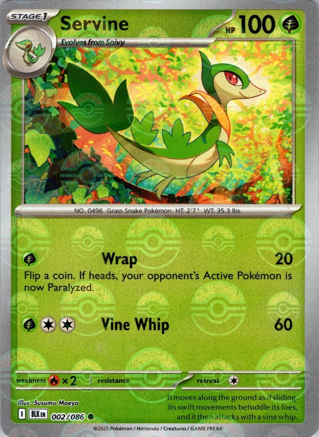 Servine (Poke Ball Pattern), Black Bolt