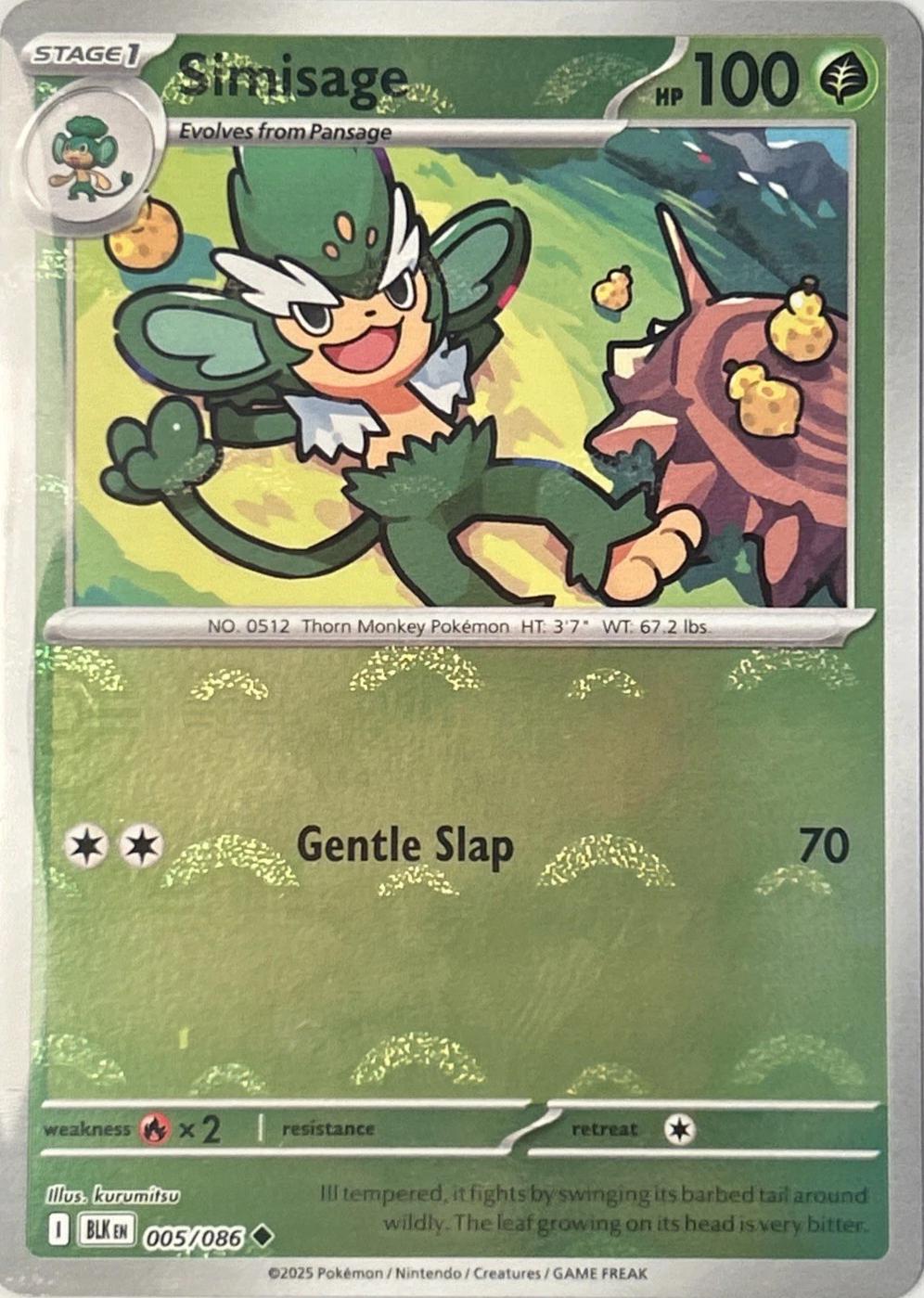 Simisage (Poke Ball Pattern), Black Bolt