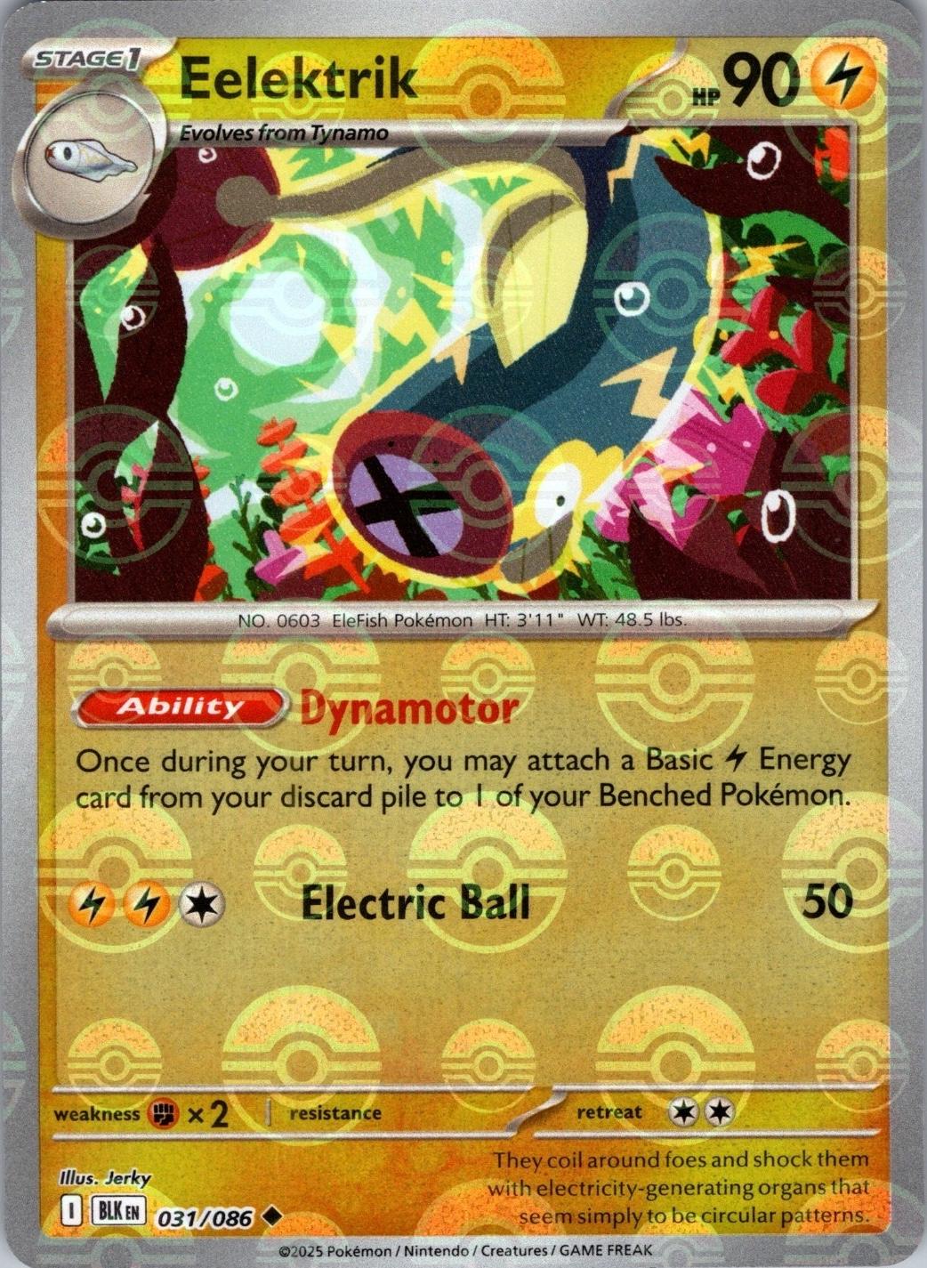 Eelektrik (Poke Ball Pattern), Black Bolt