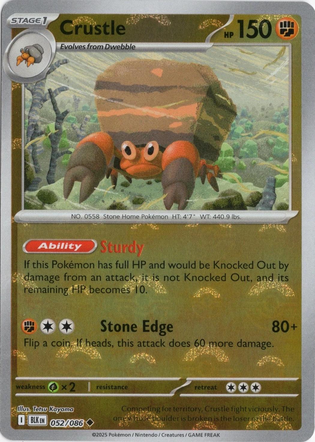 Crustle (Poke Ball Pattern), Black Bolt