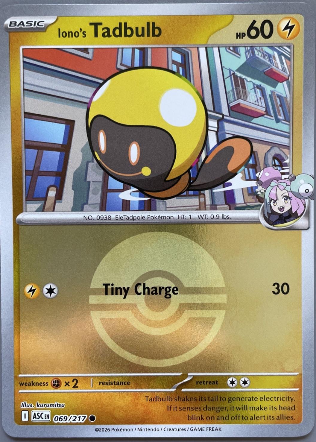Iono's Tadbulb (Poke Ball), Ascended Heroes