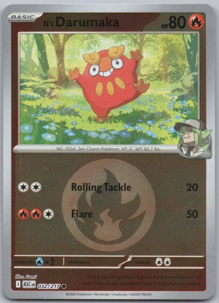 N's Darumaka (Energy Symbol Pattern), Ascended Heroes