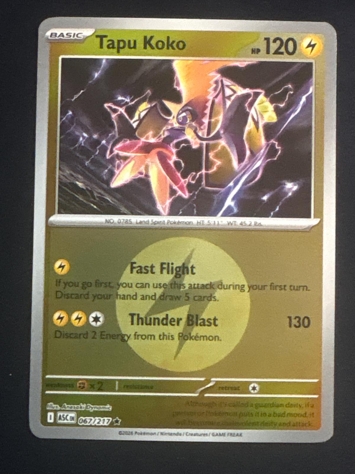 Tapu Koko (Energy Symbol Pattern), Ascended Heroes