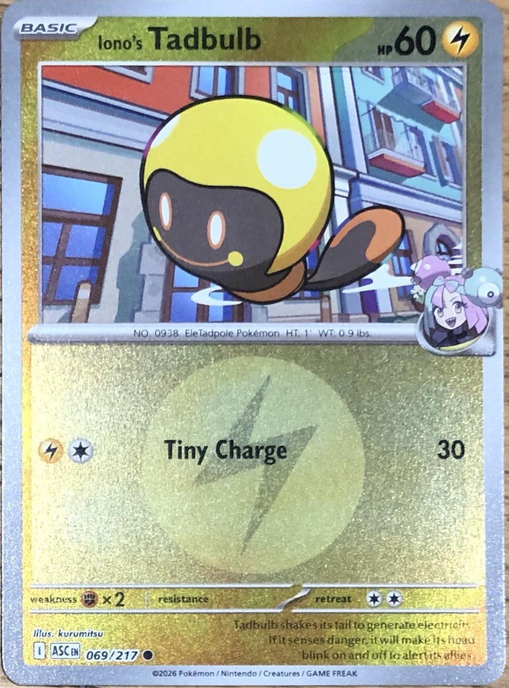 Iono's Tadbulb (Energy Symbol Pattern), Ascended Heroes
