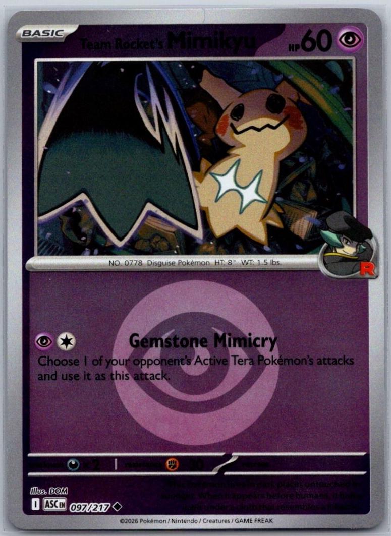 Team Rocket's Mimikyu (Energy Symbol Pattern), Ascended Heroes