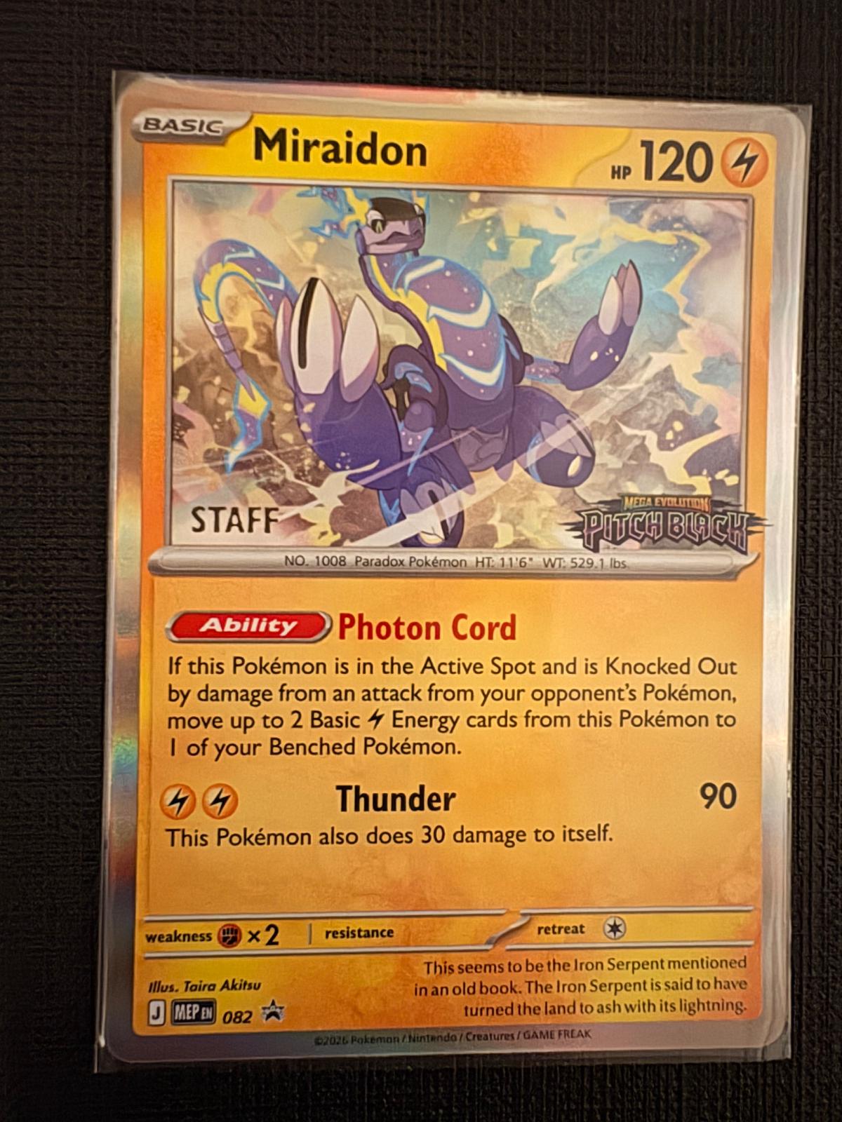 Miraidon [Staff], Mega Evolution Promo